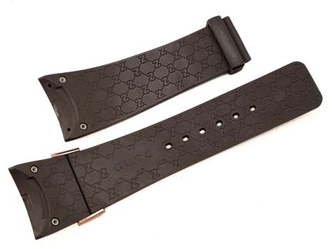 gucci leather watch band replacement|authentic gucci rubber watch bands.